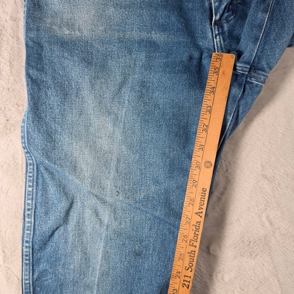 Wrangler Jeans Mens 40x38 Blue Cowboy Cut 13MWZ Original Fit Straight Leg Denim - Picture 7 of 9
